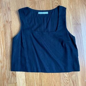 Abercrombie Black Linen-Blend Set XS